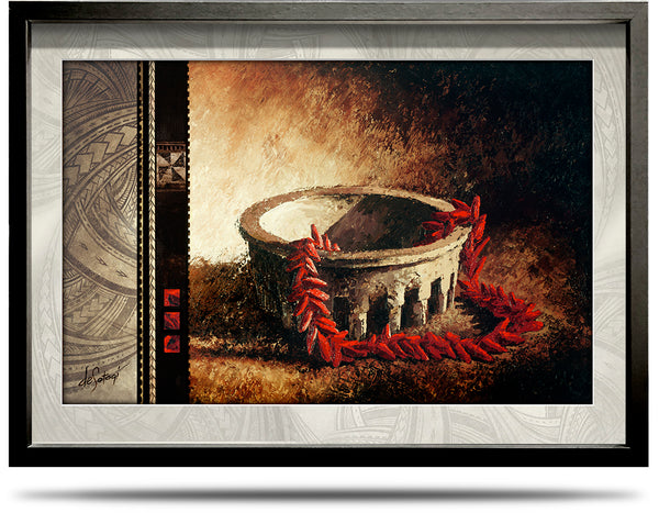 Kava Ulafala - A2 Framed Canvas Print