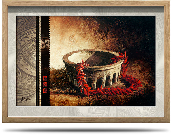 Kava Ulafala - A2 Framed Canvas Print