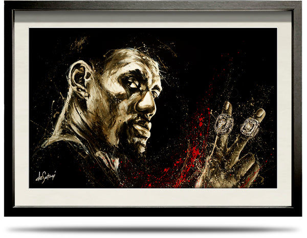 Lebron - A2 Framed Canvas Print