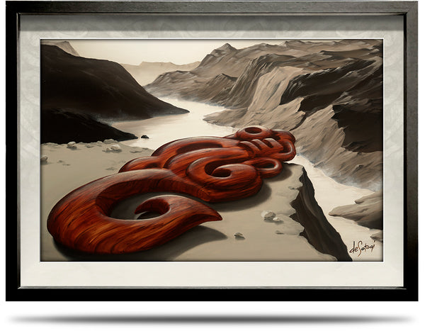 Lonesome Shadows - A2 Framed Canvas Print