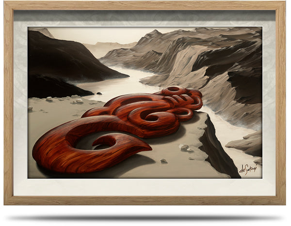 Lonesome Shadows - A2 Framed Canvas Print