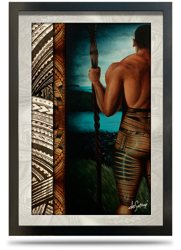 Matai - 24"x36" Framed Canvas Print