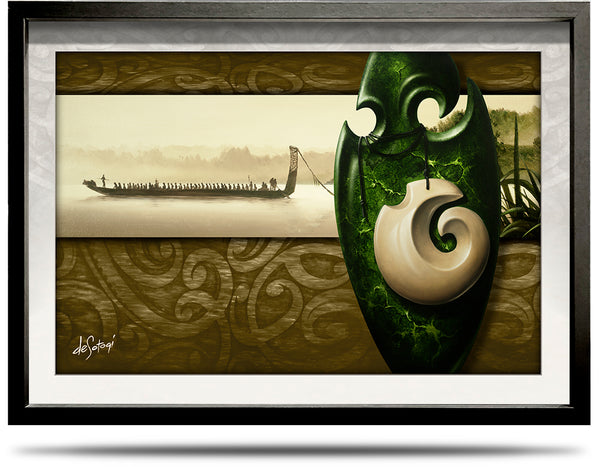 Mists at Dawn - A2 Framed Canvas Print
