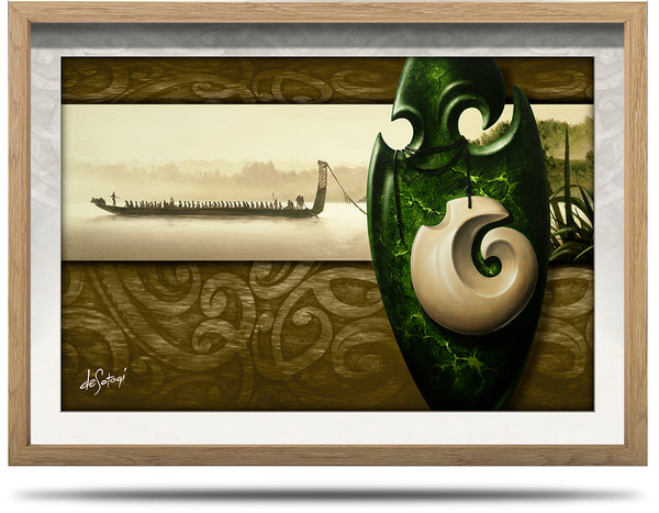 Mists at Dawn - A2 Framed Canvas Print