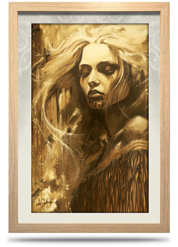 Earth Angel - 24"x36" Framed Canvas Print