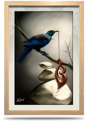 24"x36" Framed Canvas Print - Hidden Wonders