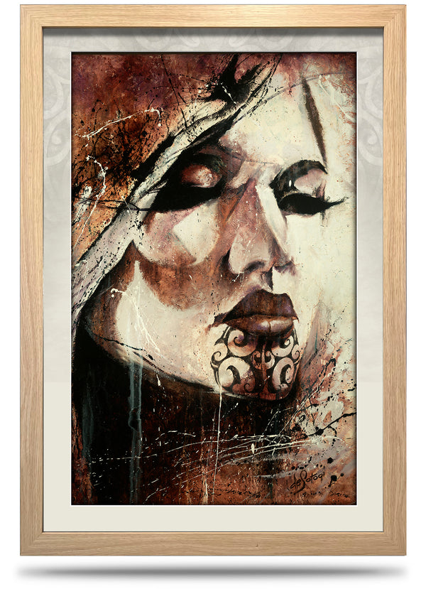 Irirangi (Spirit Voice) - 24"x36" Framed Canvas Print