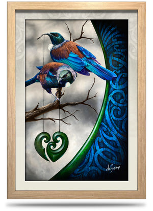 24"x36" Framed Canvas Print - Return to Innocence