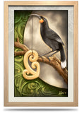 24"x36" Framed Canvas Print - Te Huia