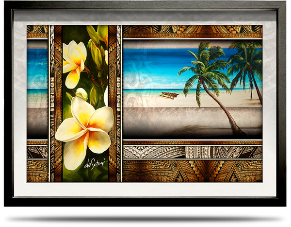 Pacific Beat - A2 Framed Canvas Print