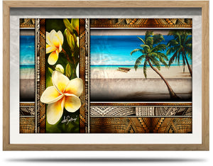 A2 Framed Canvas Print - Pacific Beat