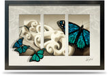 24"x36" Framed Canvas Print - Peaceful Journey Triptych