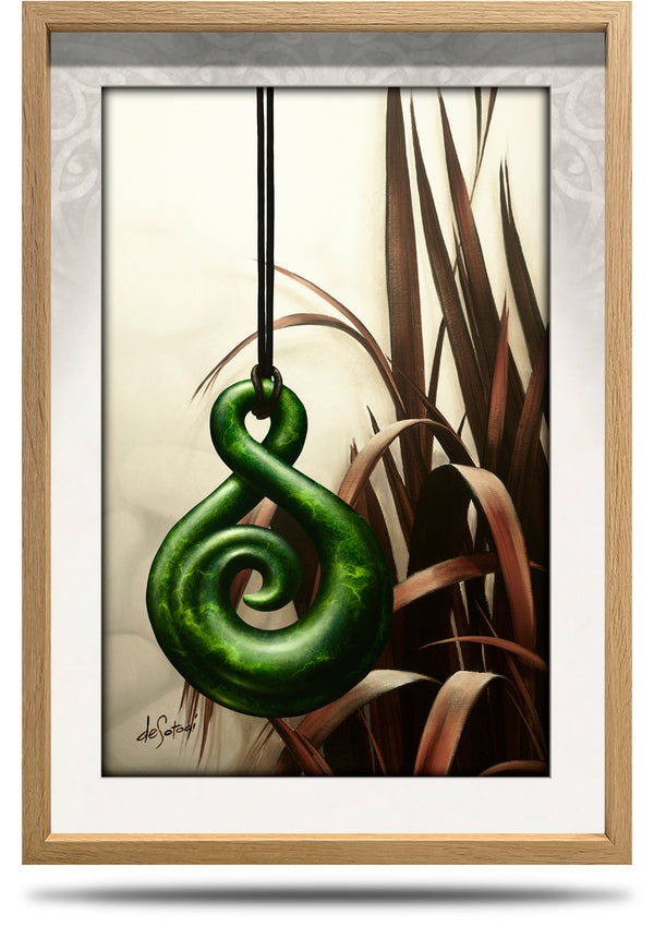 Shade of Jade - A2 Framed Canvas Print
