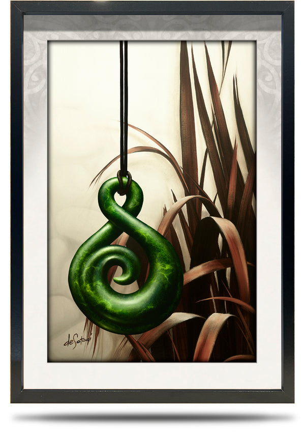 Shade of Jade - A2 Framed Canvas Print