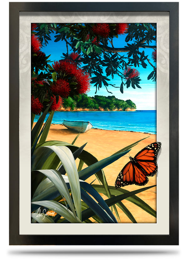 Summers Day - 24"x36" Framed Canvas Print