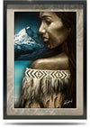 A2 Framed Canvas Print - Wahine