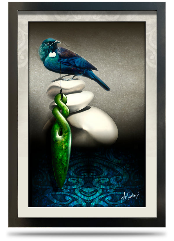 Winter Song - 24"x36" Framed Canvas Print