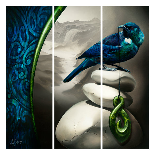 Lonesome Shadows - Canvas Triptych Print