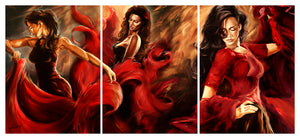 Valentina - Canvas Triptych Print