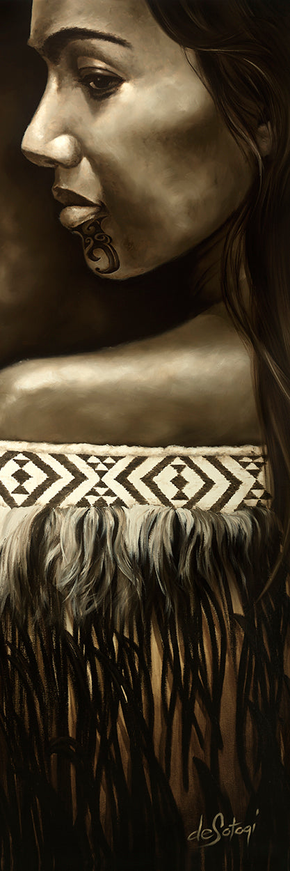 Wahine Cloak - Canvas Print