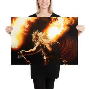 Fine Art Paper Print - Dance of Fire