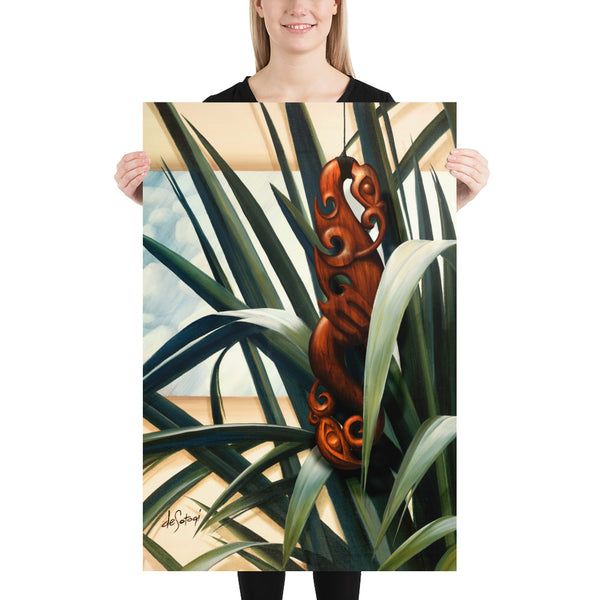 Fine Art Paper Print - Riverstone Flax