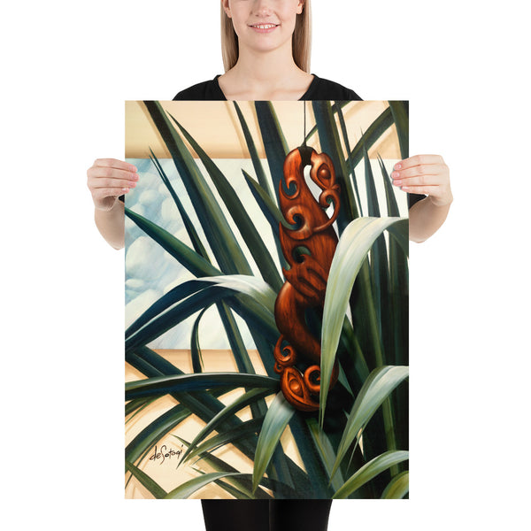 Fine Art Paper Print - Riverstone Flax